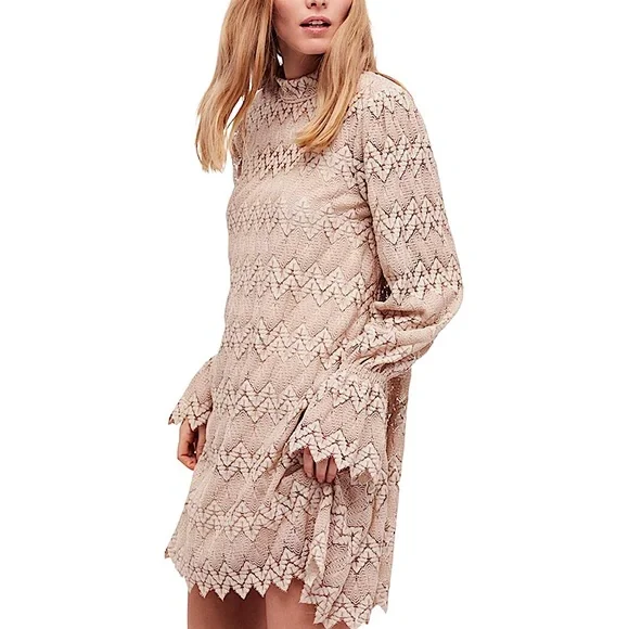 Free People | Dresses | Free People Simone Lace Mini Dress | Poshmark